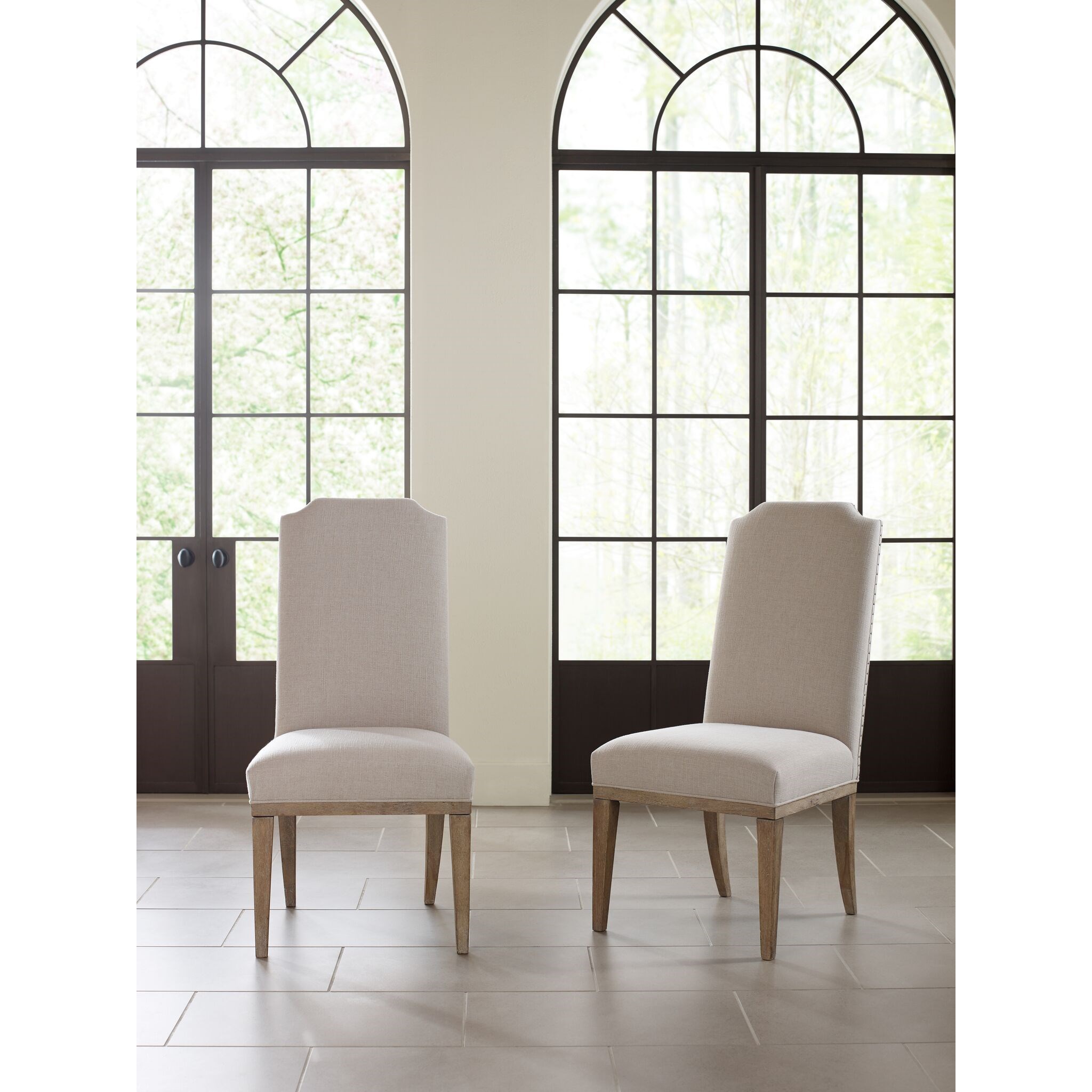 Upholstered host outlet dining chairs